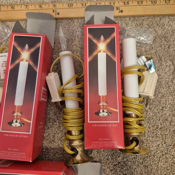 5 Electric Window Candle Light Glass Bulb Dusk To Dawn Sensor Light Brass  Base - Picture 3 of 10